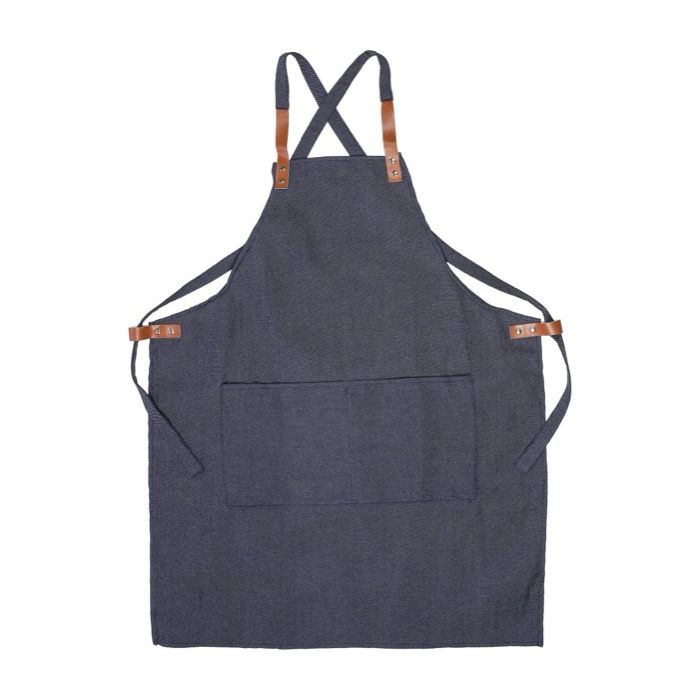 Tablier en polyester et coton avec 2 poches avant