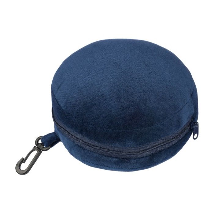 Kit de voyage avec coussin et masque en coton et polyester