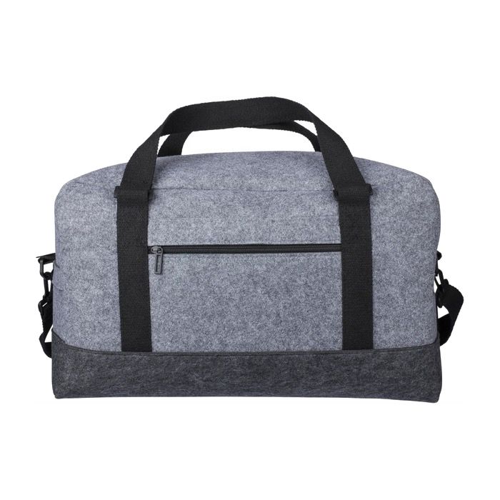 Sac de sport en feutre RPET avec petite poche frontale