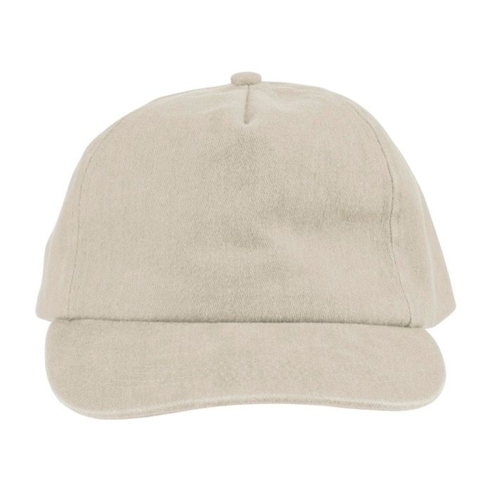 Casquette 5 panneaux en plusieurs couleurs effet lavé 240 g/m²