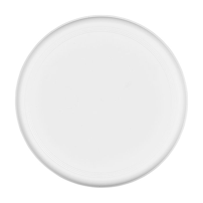 Frisbee rond en plastique recyclé avec finition mouchetée