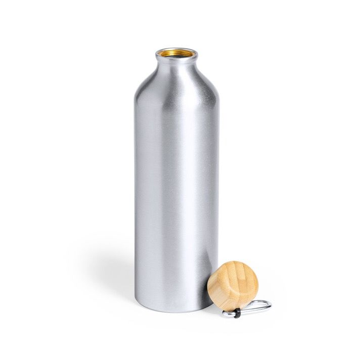 Grande gourde en aluminium avec mousqueton 800ml Helsinki