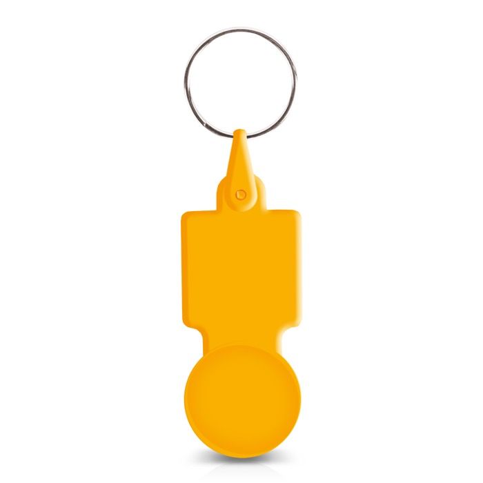 Porte-clés en plastique avec jeton pour caddie idéal pour les courses