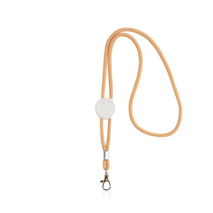 Lanyard tubulaire moderne en polyester avec mousqueton 3 cm avec zone d'impression