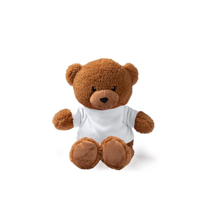 Peluche avec t-shirt en polyester et toucher ultra doux