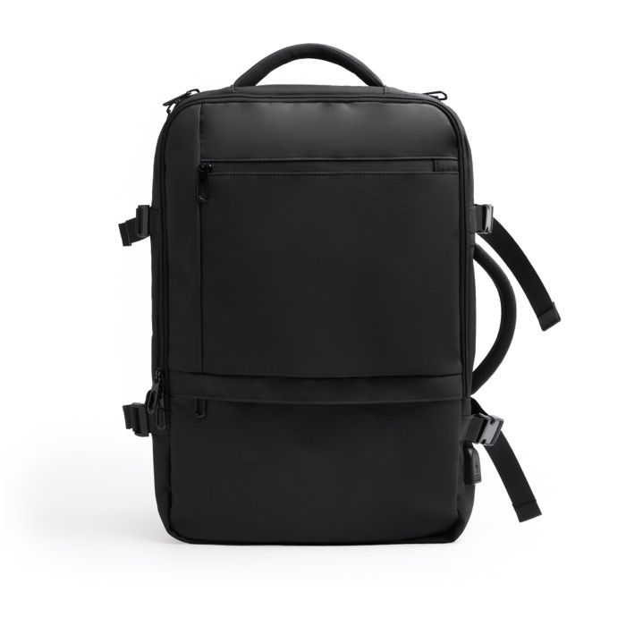 Sac à dos de voyage en cuir PU extensible avec poche pour PC 17’’
