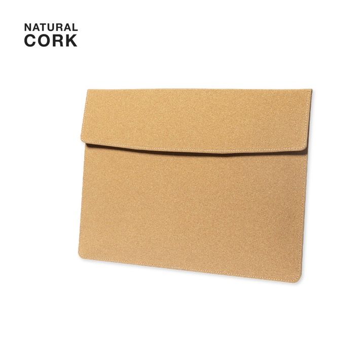 Housse pour ordinateur en liège avec intérieur rembourré 14''