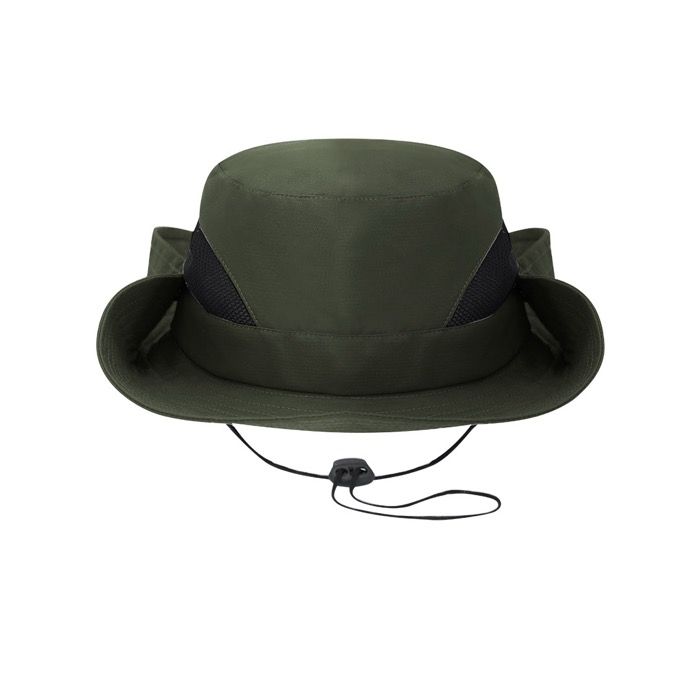 Chapeau en polyester style safari avec cordon ajustable