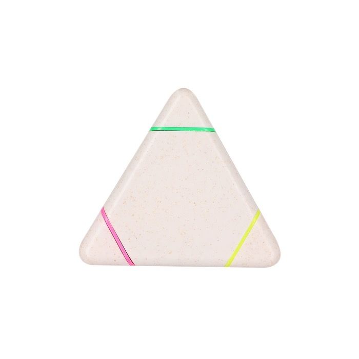 Marqueur triangulaire en fibre de blé avec 3 couleurs différentes
