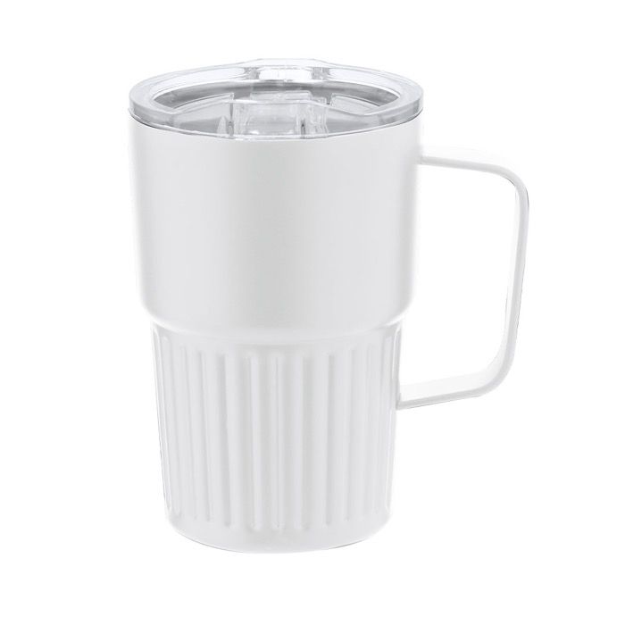 Mug thermique en acier inoxydable recyclé avec design en relief 400 ml