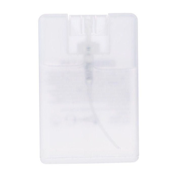 Spray désinfectant mains avec alcool forme rectangulaire