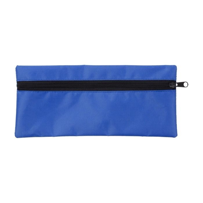 Trousse scolaire rectangulaire en polyester avec fermeture noire