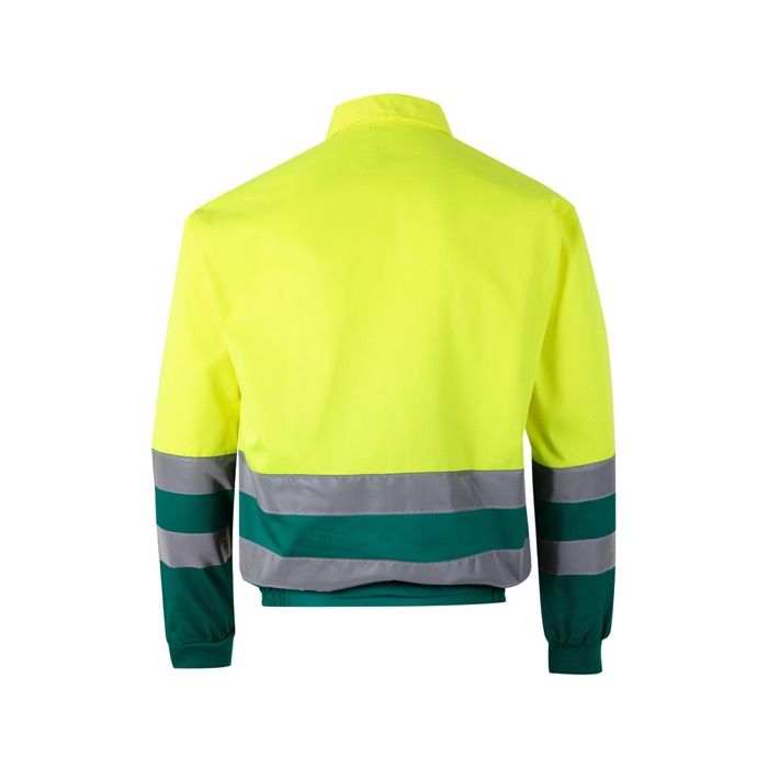 Veste de travail bicolore unisexe en polyester et coton 210 g/m² 