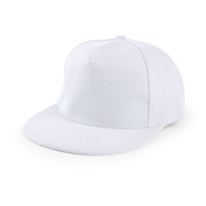 Casquette 5 panneaux en coton et polyester avec fermeture velcro