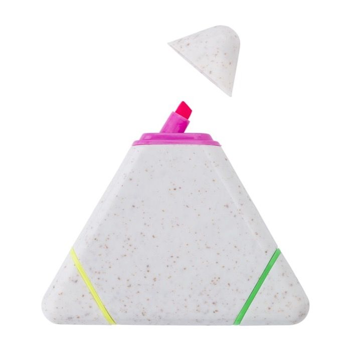 Marqueur triangulaire en paille de blé avec 3 couleurs différentes