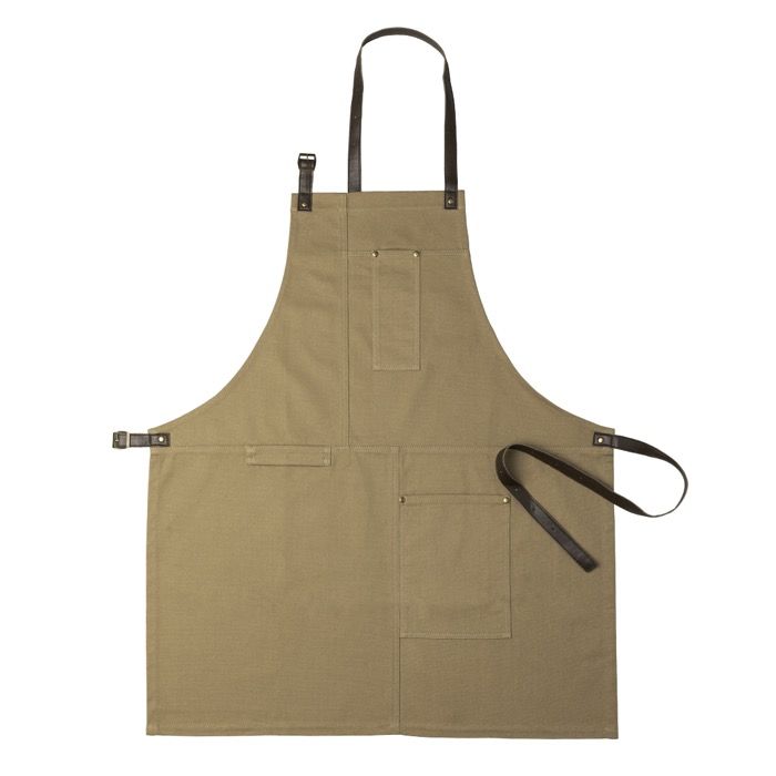 Tablier en toile de coton avec plusieurs poches 340 g/m²