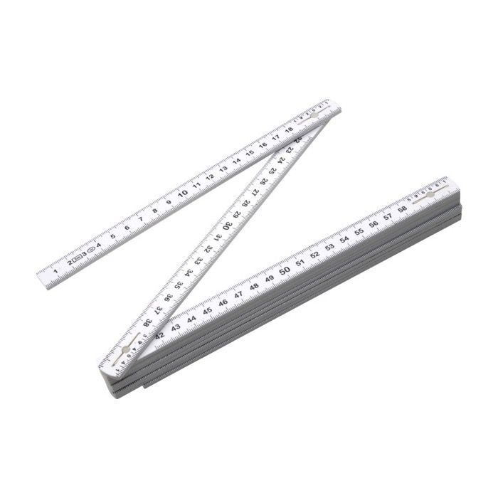 Règle pliable en plastique avec échelle en centimètres, 2M