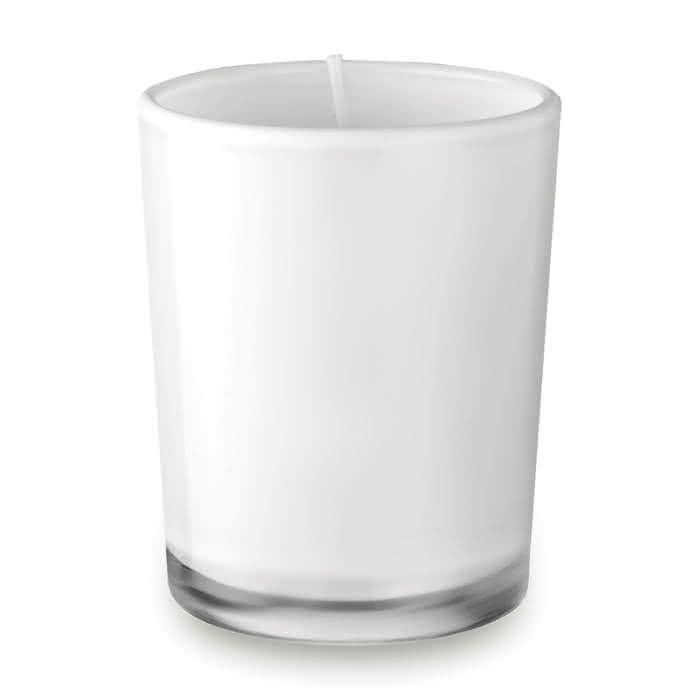 Bougie aromatique promotionnelle avec zone d'impression