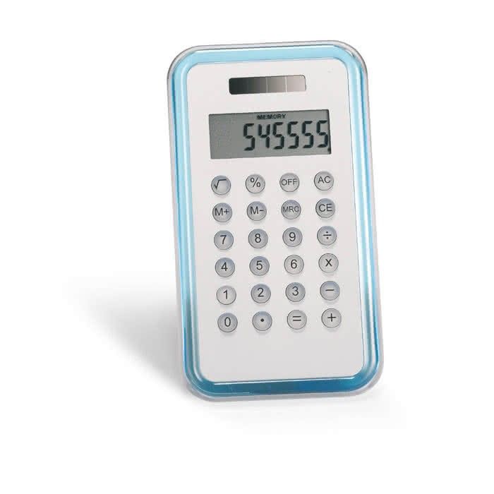 Calculatrices promotionnelle de design couleur  bleu