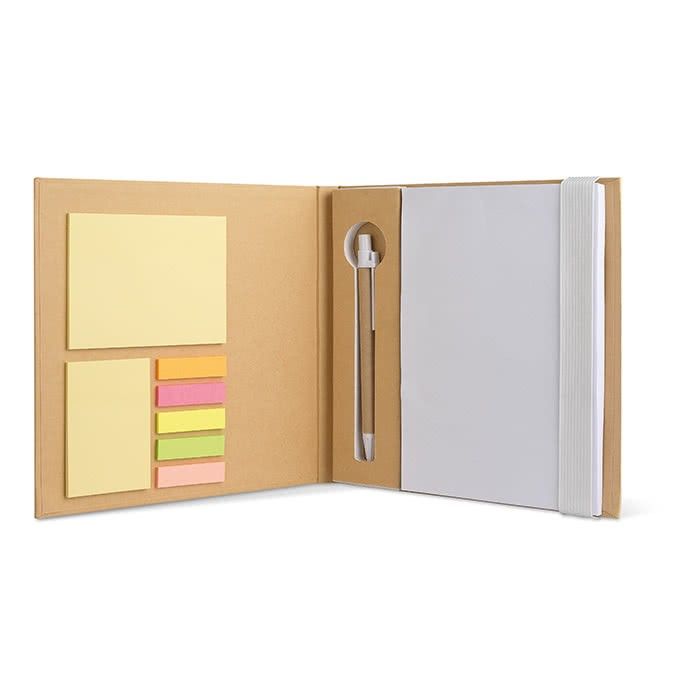 Set publicitaire de papeterie en papier recyclé