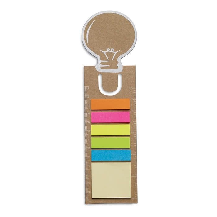 Marque-page avec notes autocollantes couleur  beige