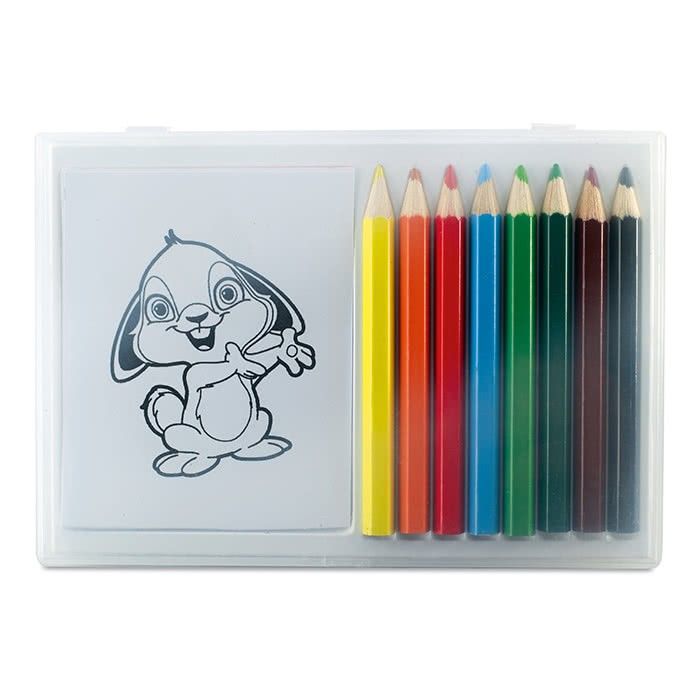 Ensemble de 4 crayons de couleur personnalisés couleur multicolore
