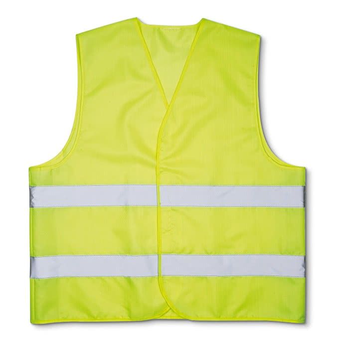 Gilets réfléchissants sérigraphiés couleur  jaune
