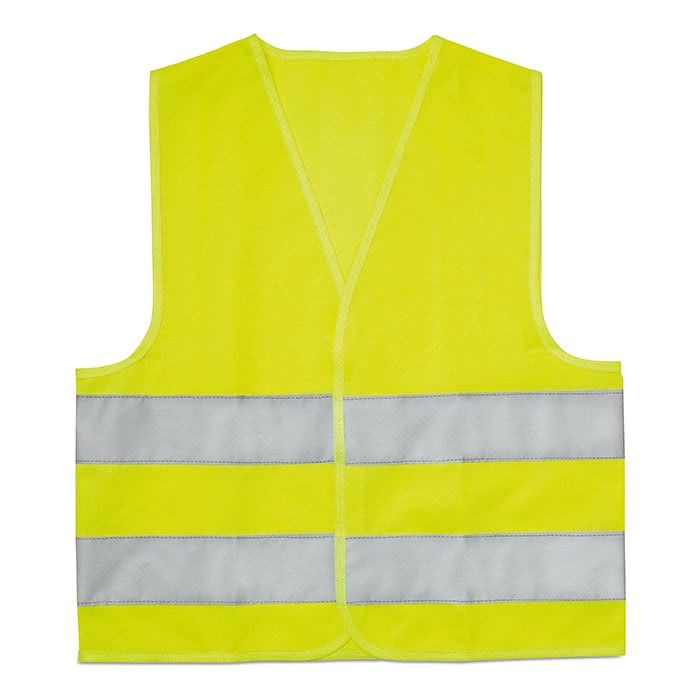 Gilet réfléchissant personnalisé enfants couleur  jaune