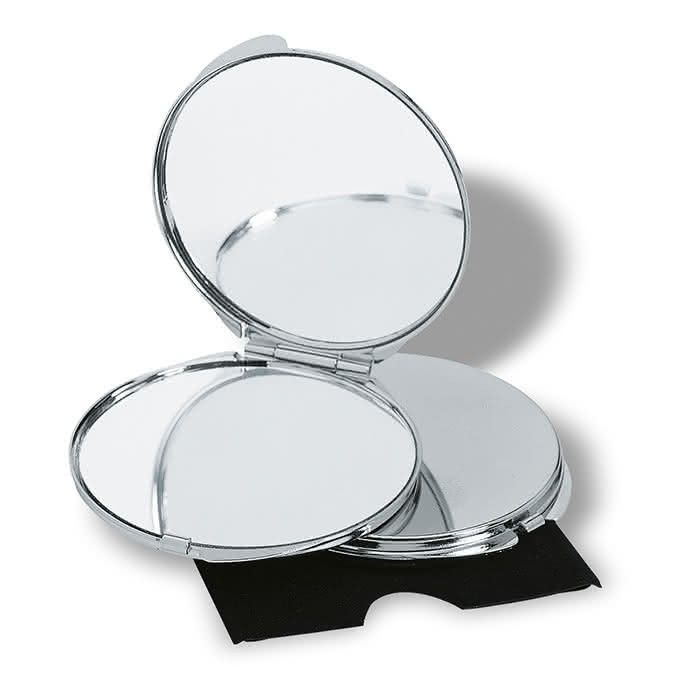 Miroir gravé personnalisable avec le logo