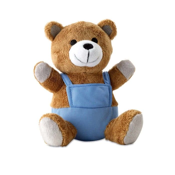 Peluche personnalisable avec le logo d'entreprise couleur  bleu