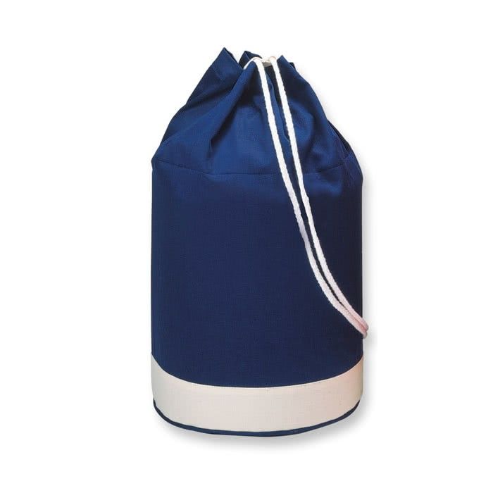 Sac à dos personnalisé en coton couleur bleu