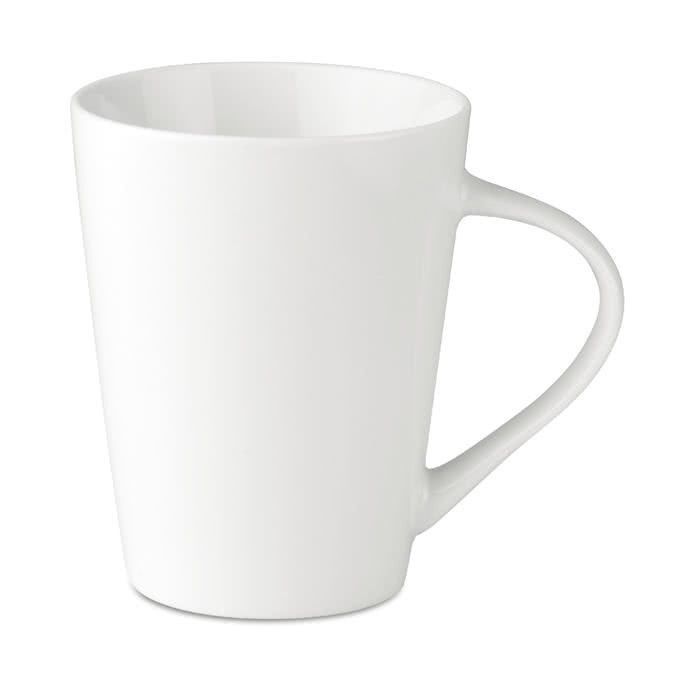 Tasses promotionnelles de 250ml couleur blanc