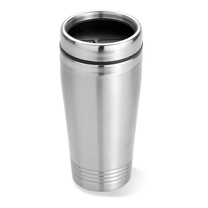 Verre thermique personnalisé de 400ml couleur  argenté mat