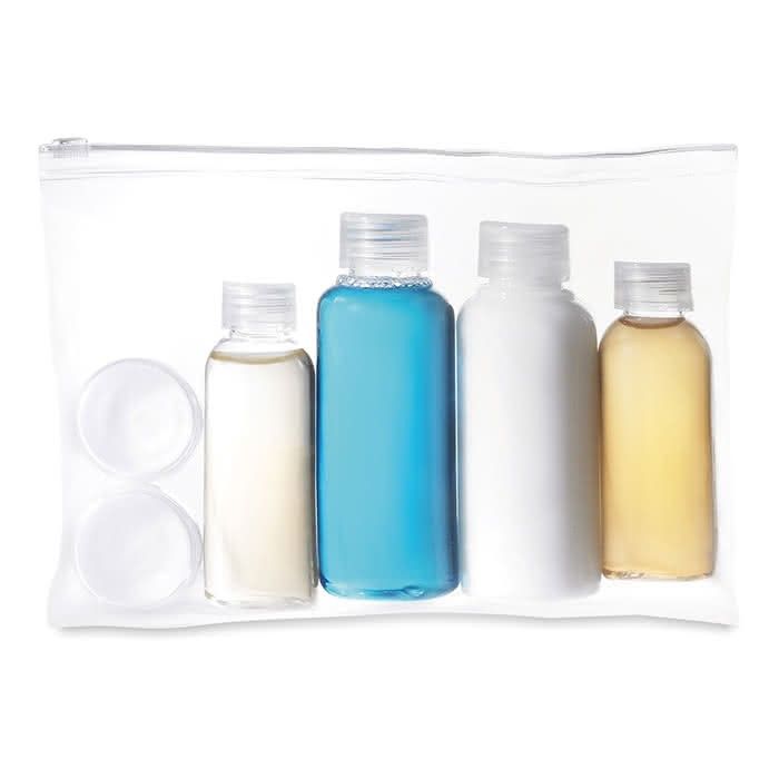 Trousse de toilette complète pour clients avec zone d'impression