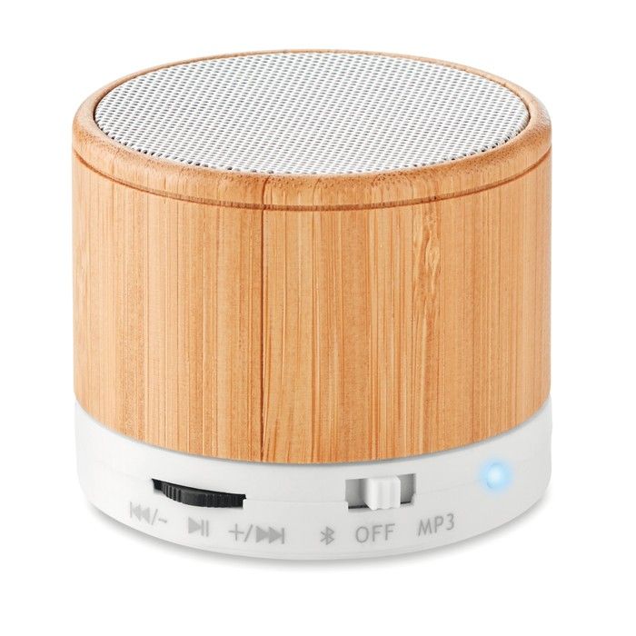 Enceinte Bluetooth en bois publicitaire couleur noir