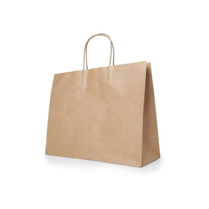 Sac publicitaire extra large en carton vue avec zone d'impression