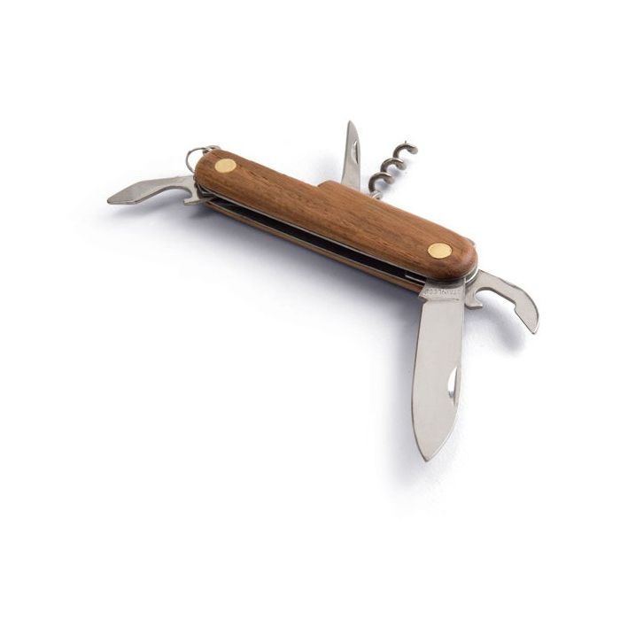 Couteau de poche en bois couleur bois