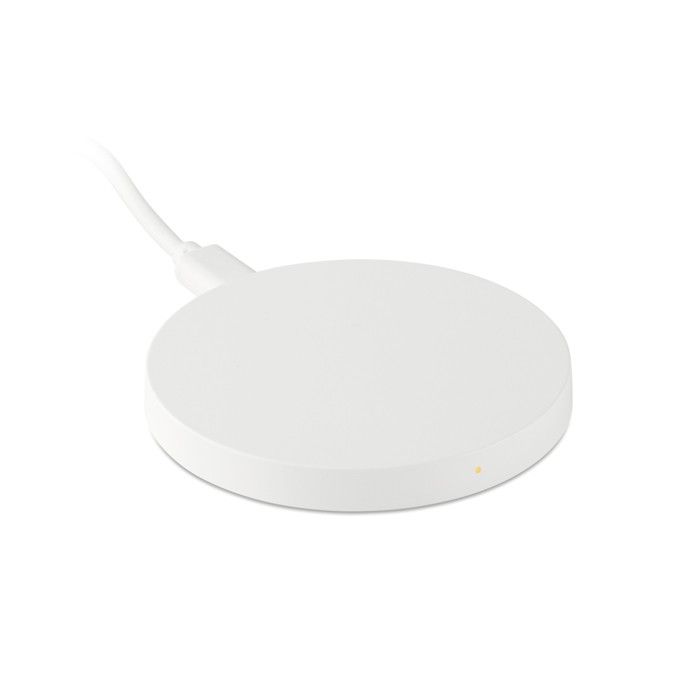 Chargeur sans fil publicitaire pour mobile couleur blanc