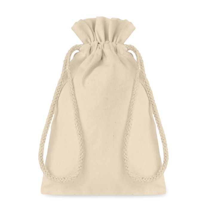 Petit sac coton personnalisé pour emballage vue avec zone d'impression