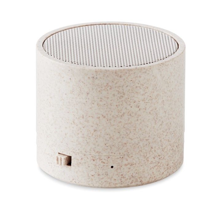Enceinte fabriquée avec des matériaux naturels couleur beige
