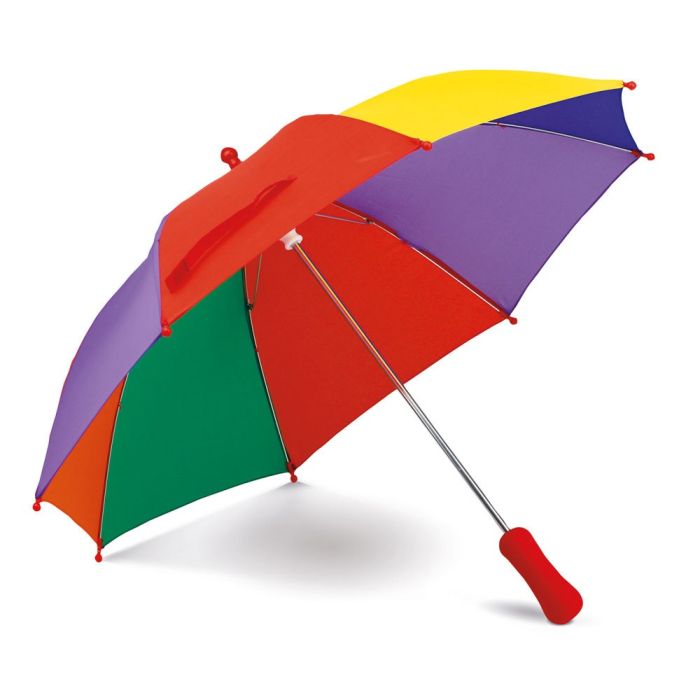 Parapluie manuel personnalisable multicolore avec zone d'impression