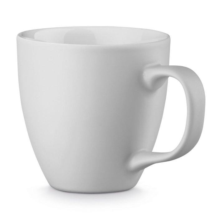 Mug publicitaire de couleur mate de 450 ml avec zone d'impression