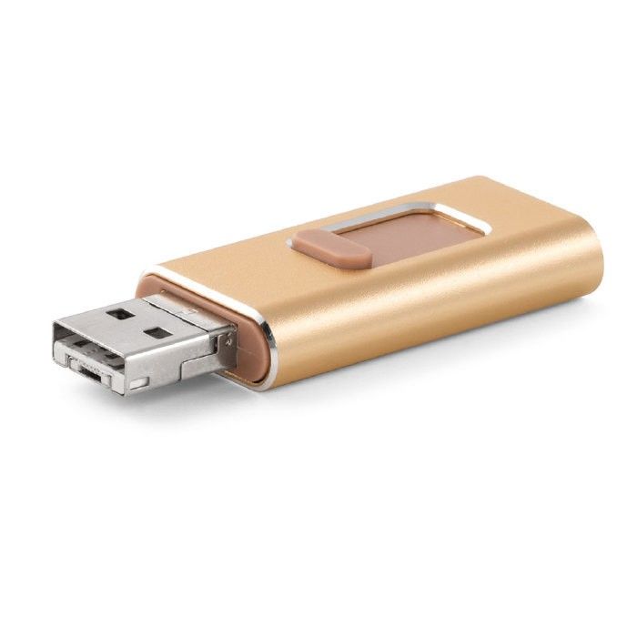 Clé USB publicitaire coulissante OTG avec zone d'impression