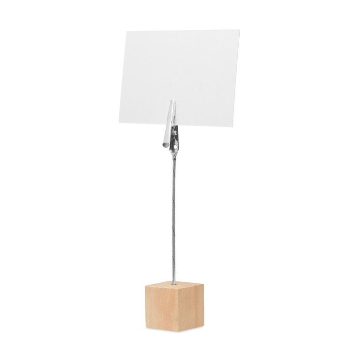 Support en bois avec clip pour les notes