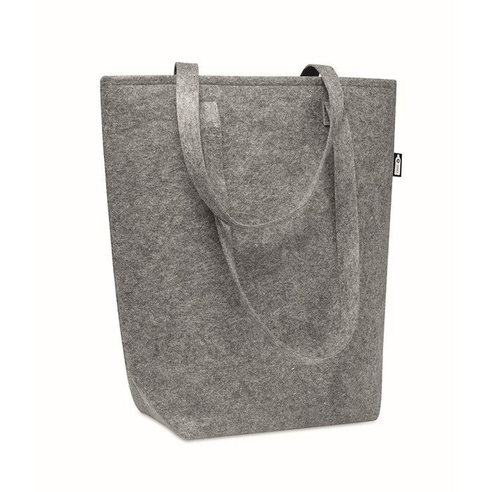 Sac en feutrine personnalisable vue avec zone d'impression
