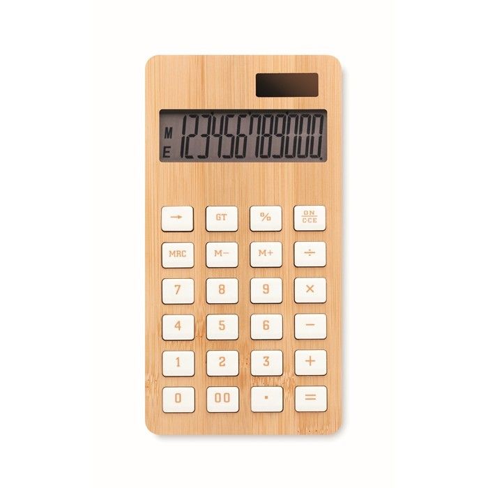 Calculatrice personnalisable bambou