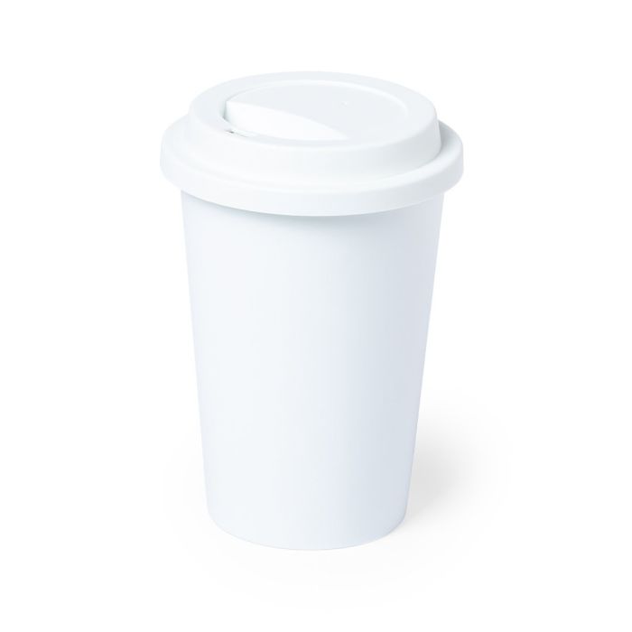 Gobelet écologique 100% compostable couleur blanc