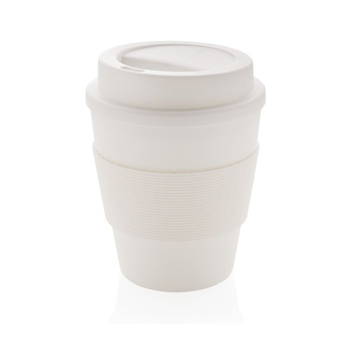 Mug à emporter avec couvercle vissé avec zone d'impression