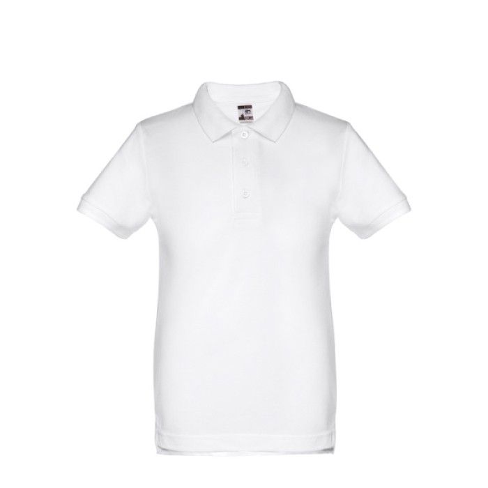 Polos publicitaires pour enfants en coton 195 g/m² THC Adam Kids avec zone d'impression