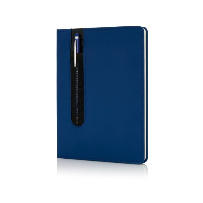 Carnet et stylo avec pointeur tactile avec zone d'impression